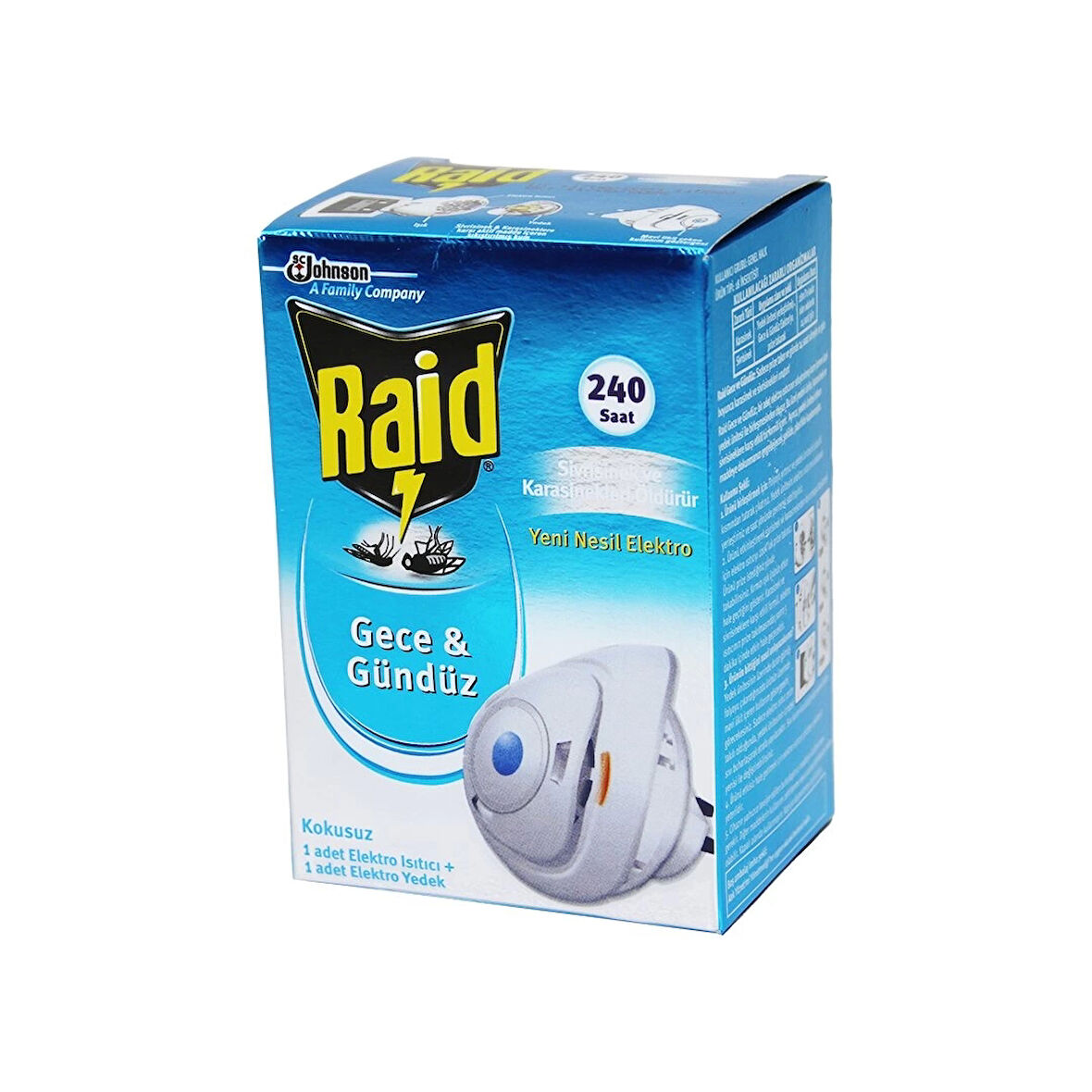 RAİD KOKUSUZ SİNEK - SİVRİSİNEK ÖLDÜRÜCÜ ISITICI SİSTEM MAKİNE 240 SAAT (4533)