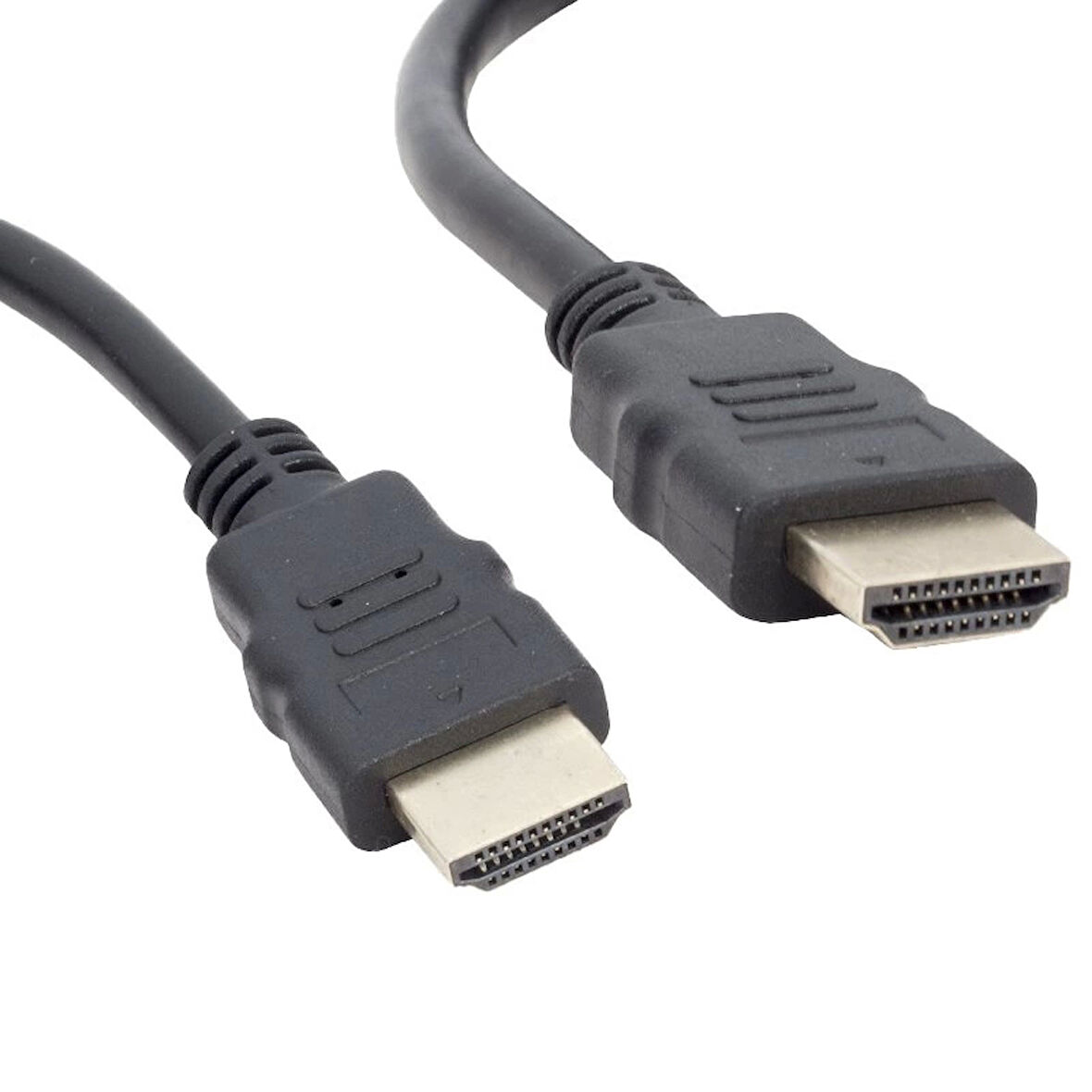 PLASTİK DÜZ SİYAH 50 CM POŞETLİ HDMI KABLO (4533)