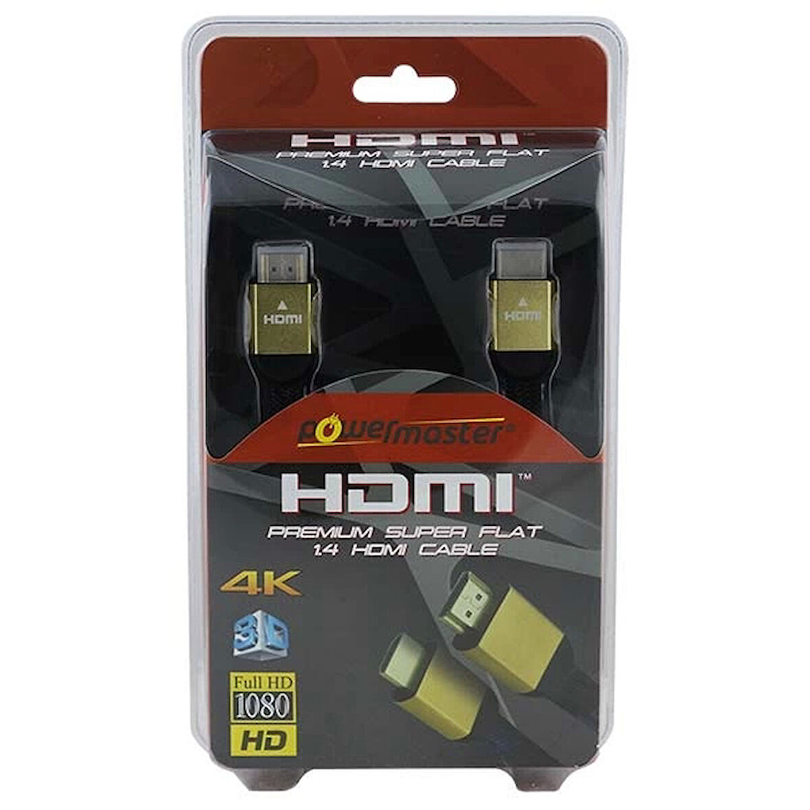 1.5 METRE 3D 4K UYUMLU 1.4 V GOLD YASSI ÖRGÜLÜ HDMI KABLO (4533)