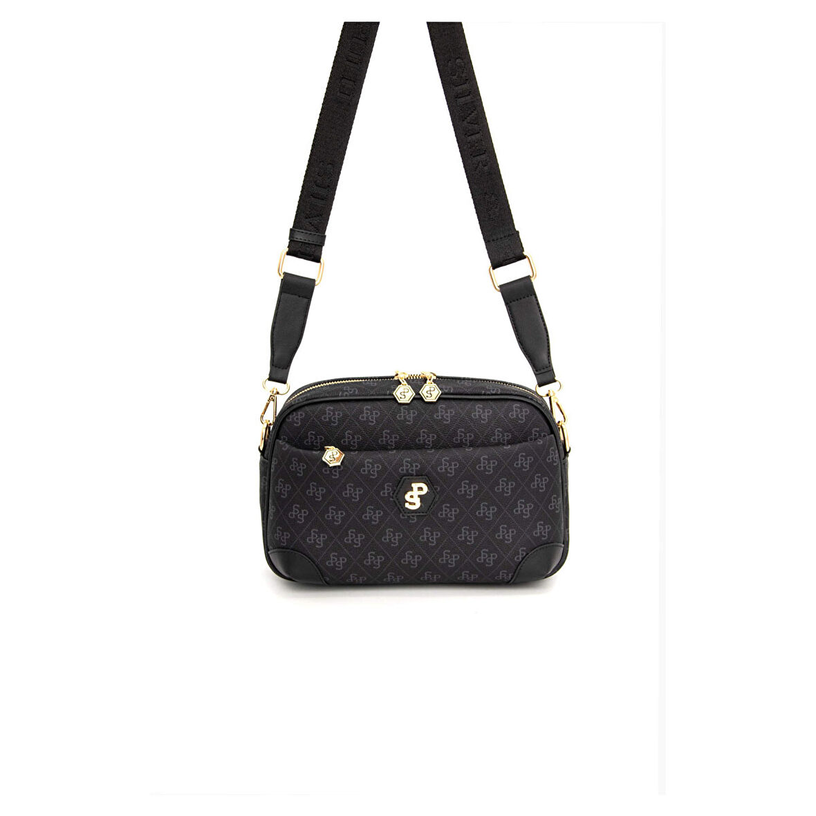 Silver Polo  Kadın Çapraz Çanta 1094-45340 SILVER POLO ÇAPRAZ Kadın ÇANTASI M178 SİYAH-MAT SİYAH