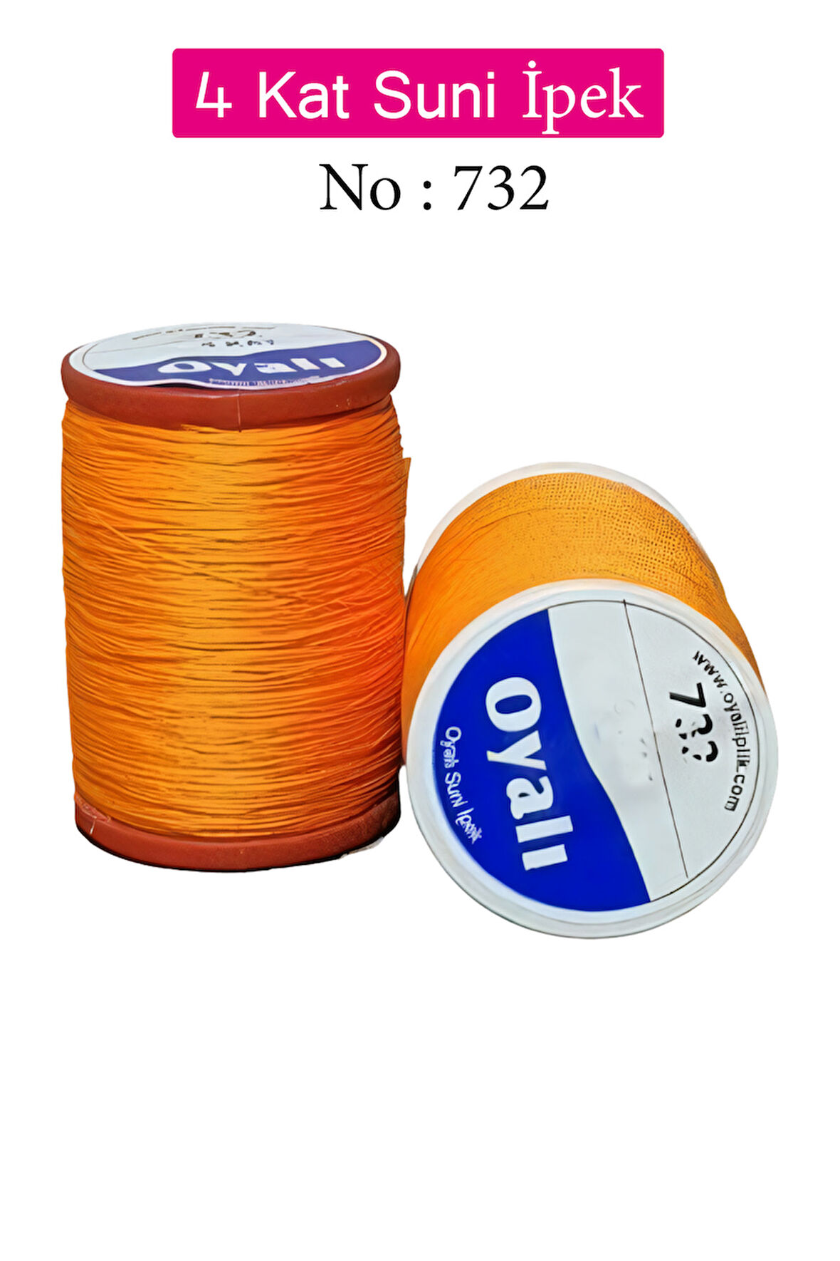 Oyalı 4 Kat Suni İpek İplik İğne Oyası Boncuk İpi Tığ Oyası No:732