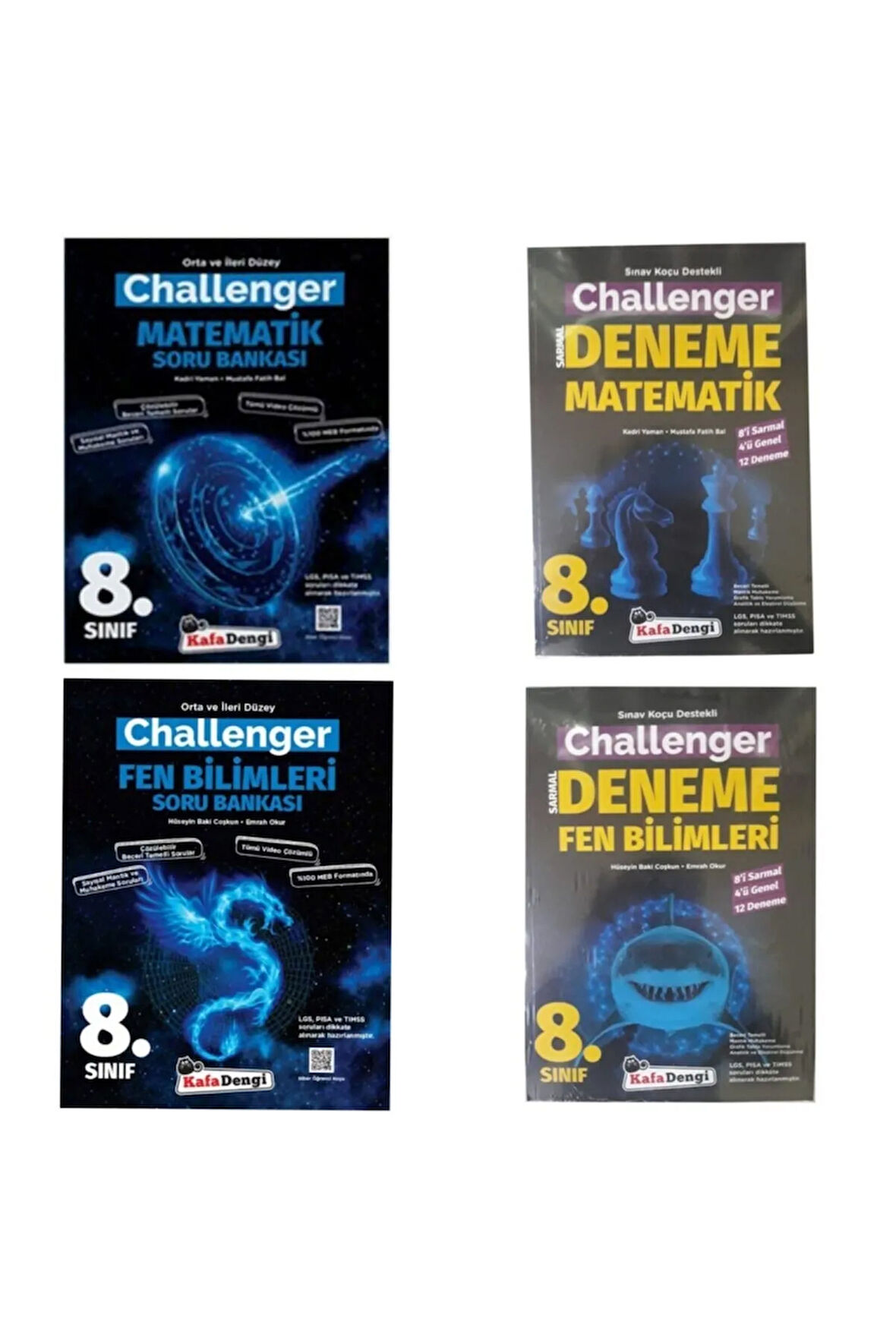 8.sınıf Lgs Matematik Ve Fen Bilimleri Soru+deneme Sınavı Kafadengi Yayınları