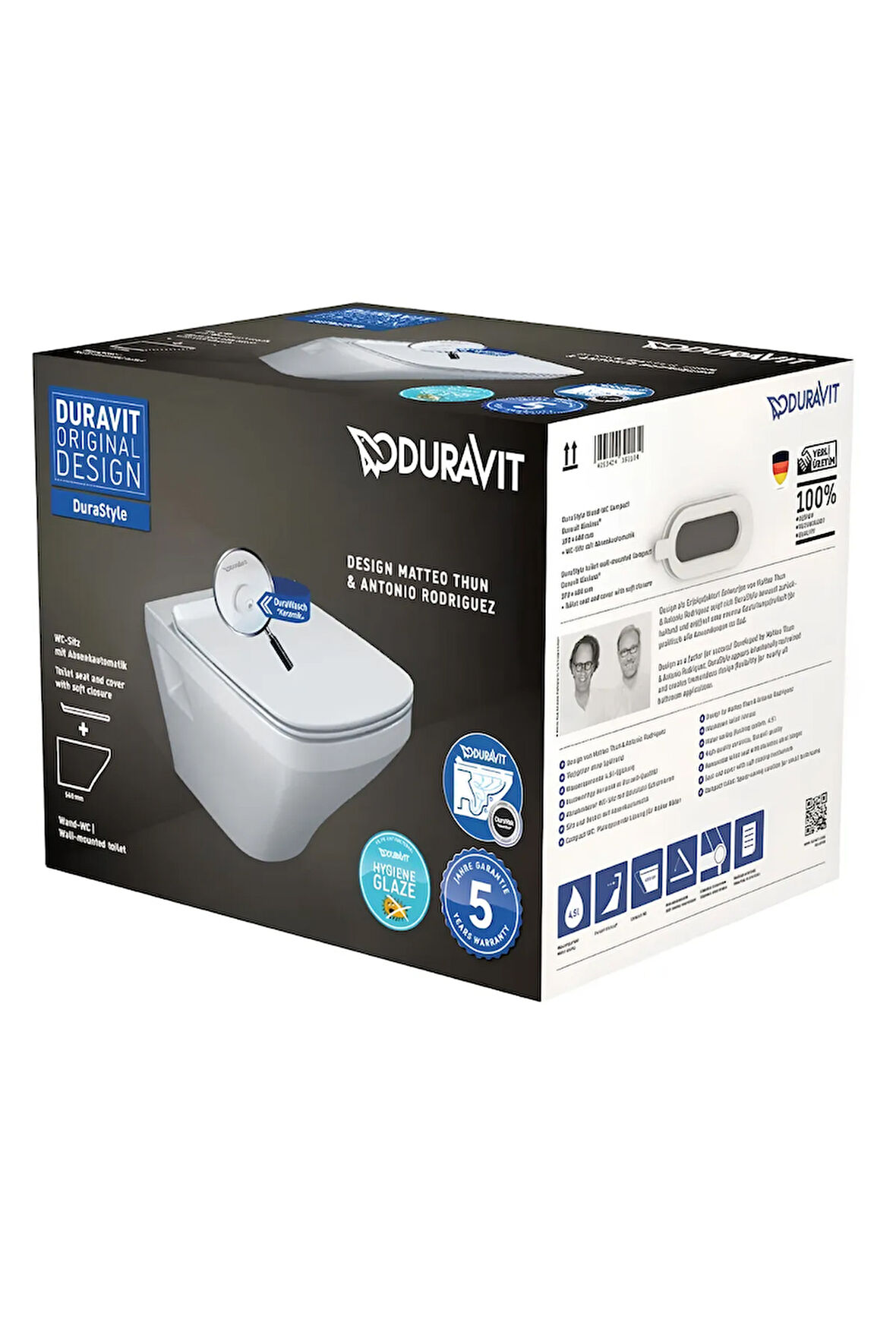 Durastlye Rimless Asma Klozet 45383900A1, Duravit Yavaş Kapak