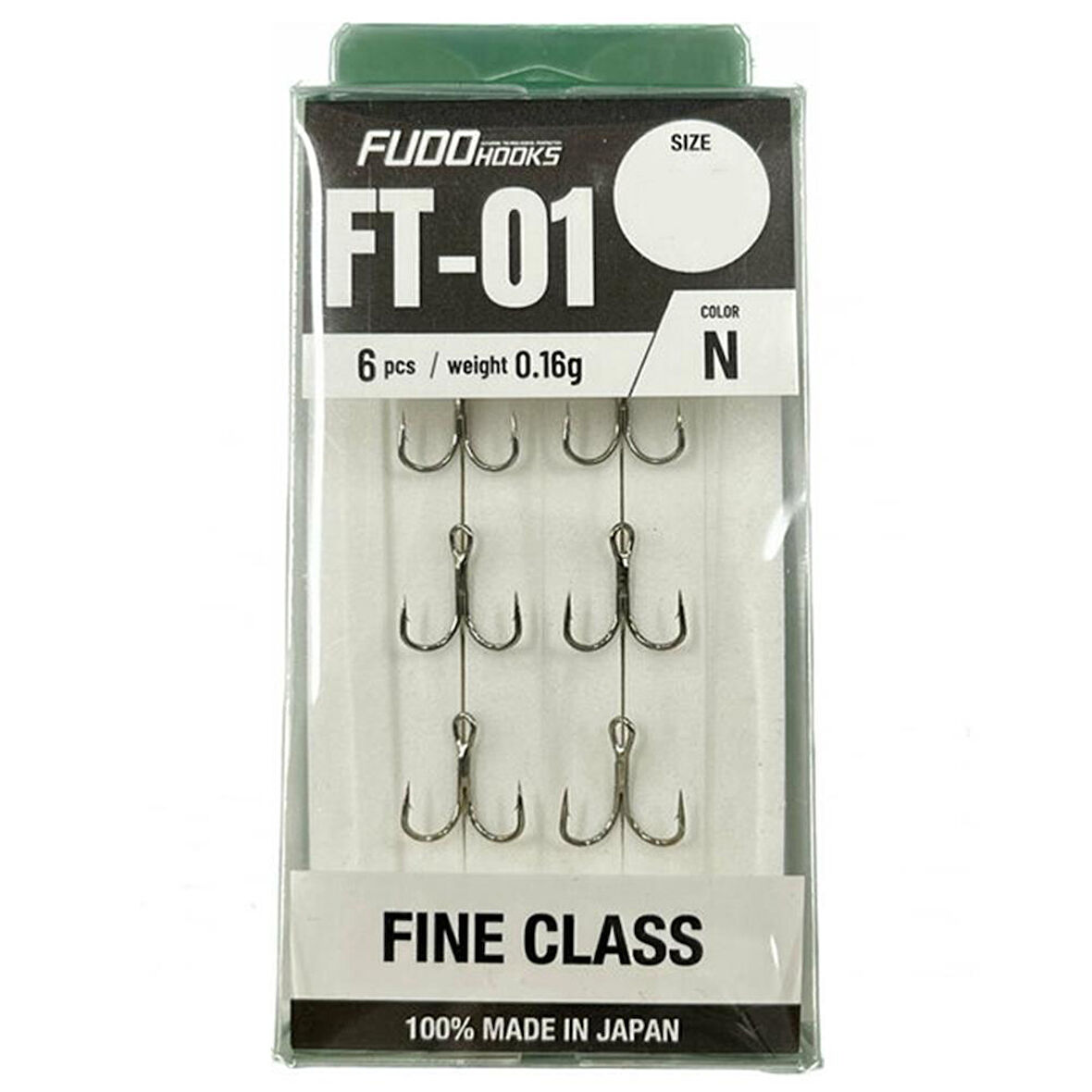 Fudo FT-01N Treble Fine Class Üçlü Olta İğnesi Nikel-NO:12