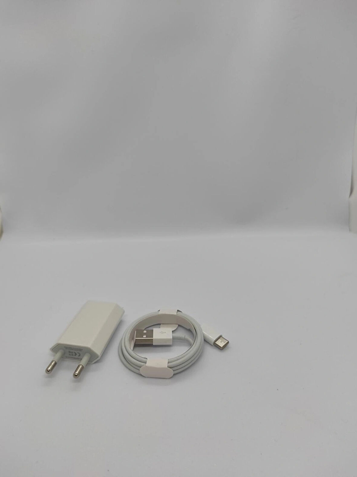 USB Şarj Adaptörü 5V 1A AC 5W + Şarj Kablosu Type-C 1 m 