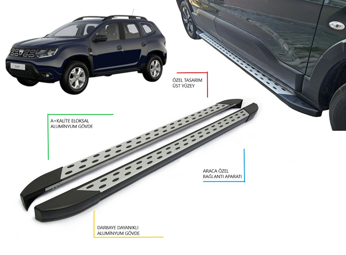 DUSTER NOKTALI YAN BASAMAK 2018 2019 2020 2021 2022 2023 2024 