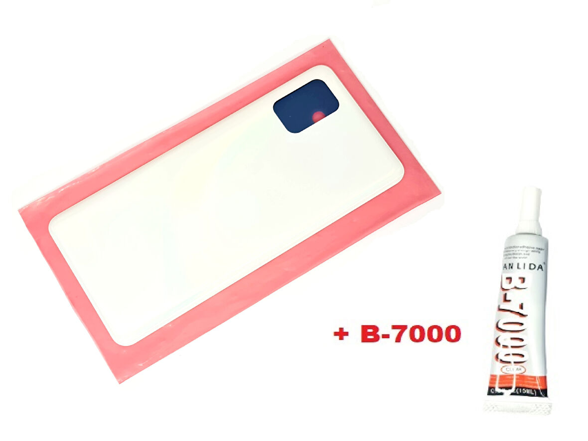 Tkgz Samsung Galaxy A31 A315 Arka Pil kapağı (B-7000) BEYAZ