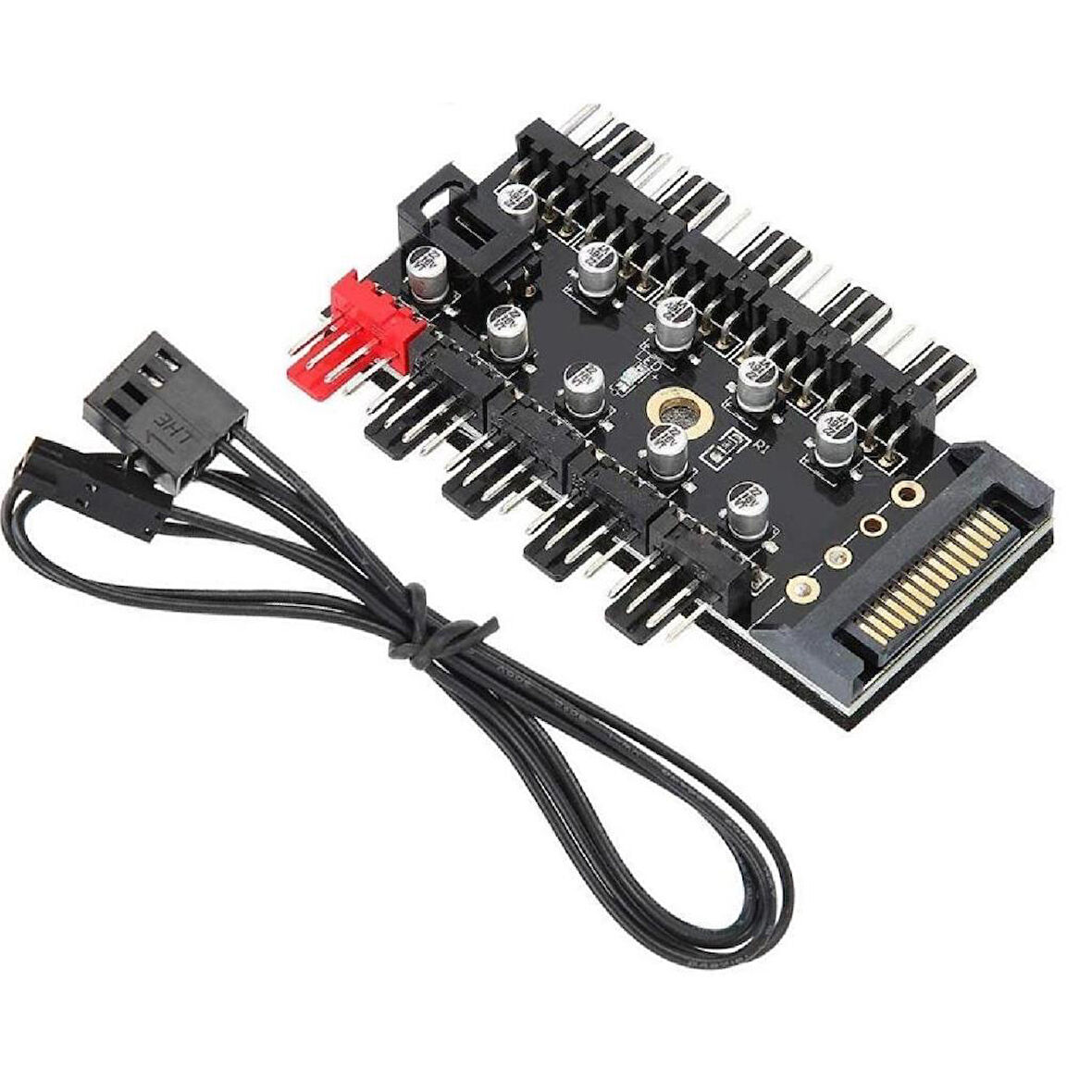 4988 10 Port Fan Power Sata Güç Switch Pwm Çoklayıcı