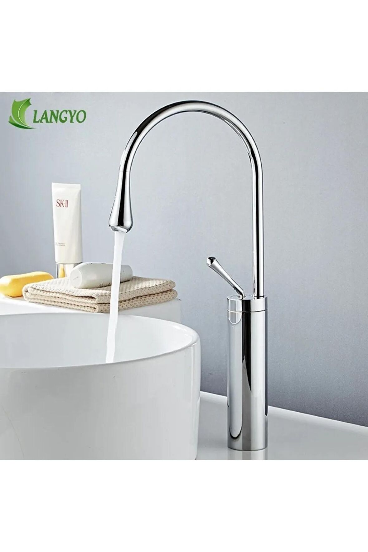 Banyo Çanak Lavabo Bataryası Yeni Tasarım Krom 5 Yıl Garantili
