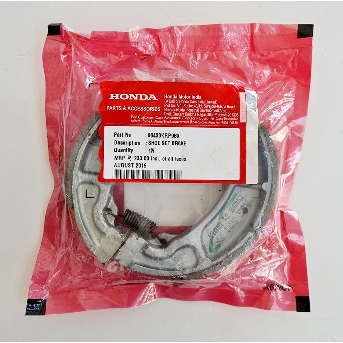 RKS SPONTİNİ 110 UYUMLU ARKA BALATA HONDA ORJİNAL-ARASMOTO