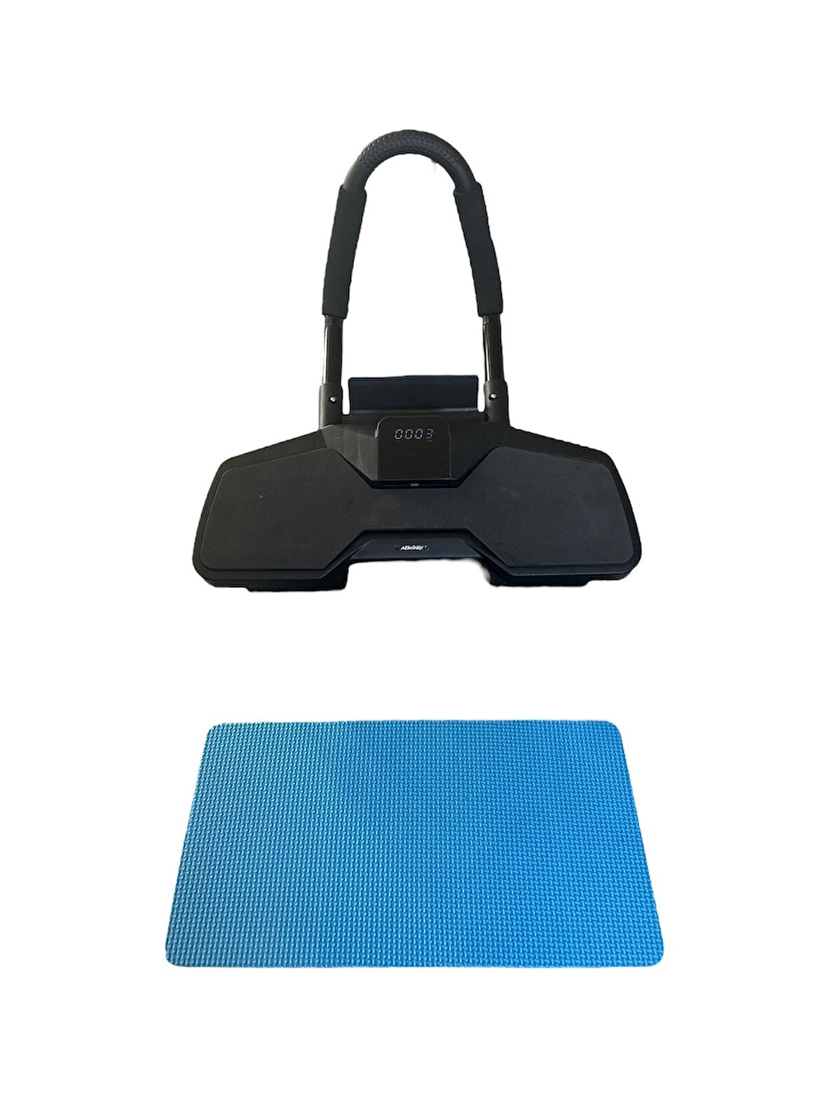 Dijital Sayaçlı Çek Bırak Karın Egzersiz Aleti | 3 Tekerli Ab Wheel + Diz İçin Mat Dahil