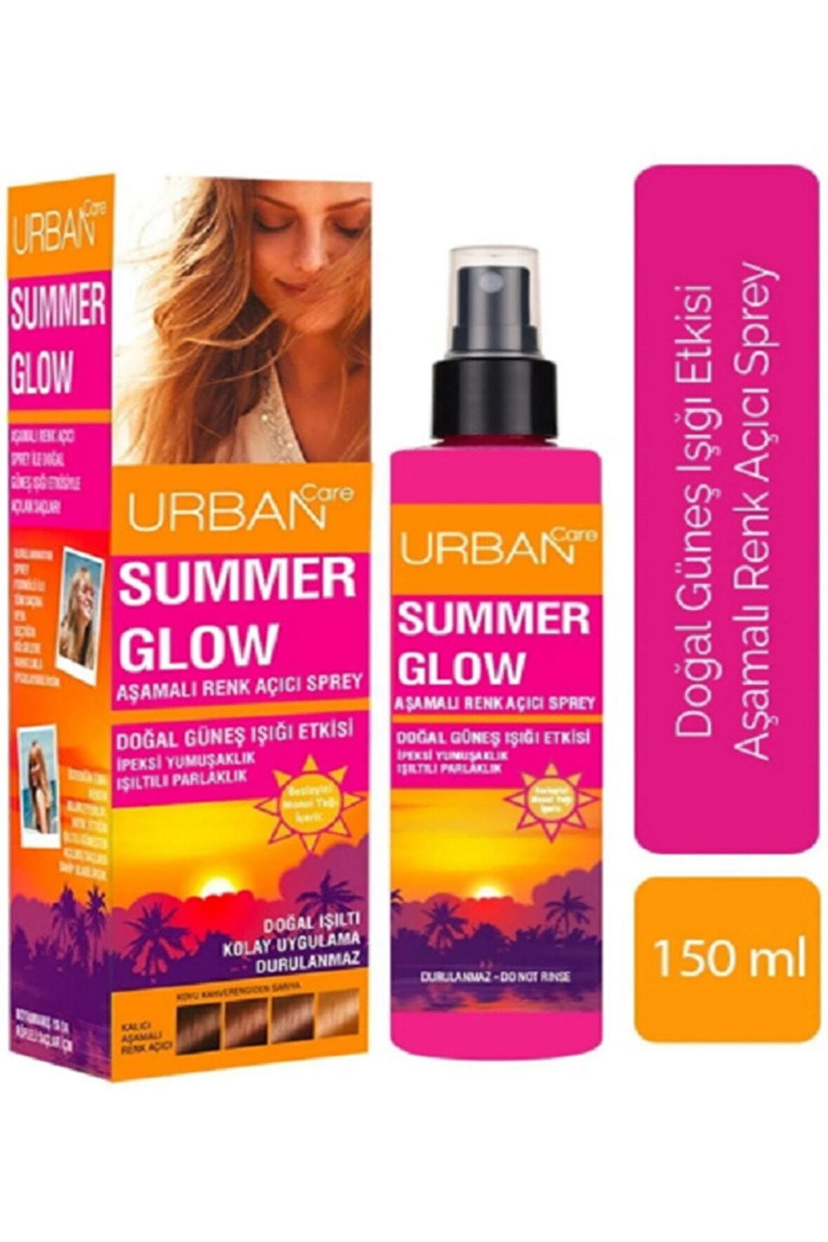 Summer Glow Süper Aşamalı Renk Açıcı Sprey 150 Ml _urban-sprey-001