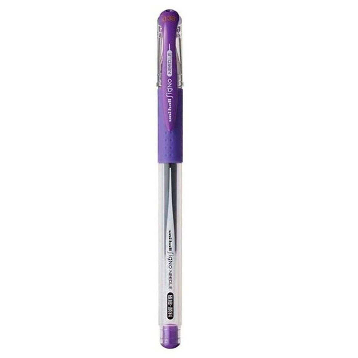 Uni Ball Roller Kalem Signo Needle İğne Uç 0.38 Mm Mor Um 151Nd   10'lu Paket / Uni