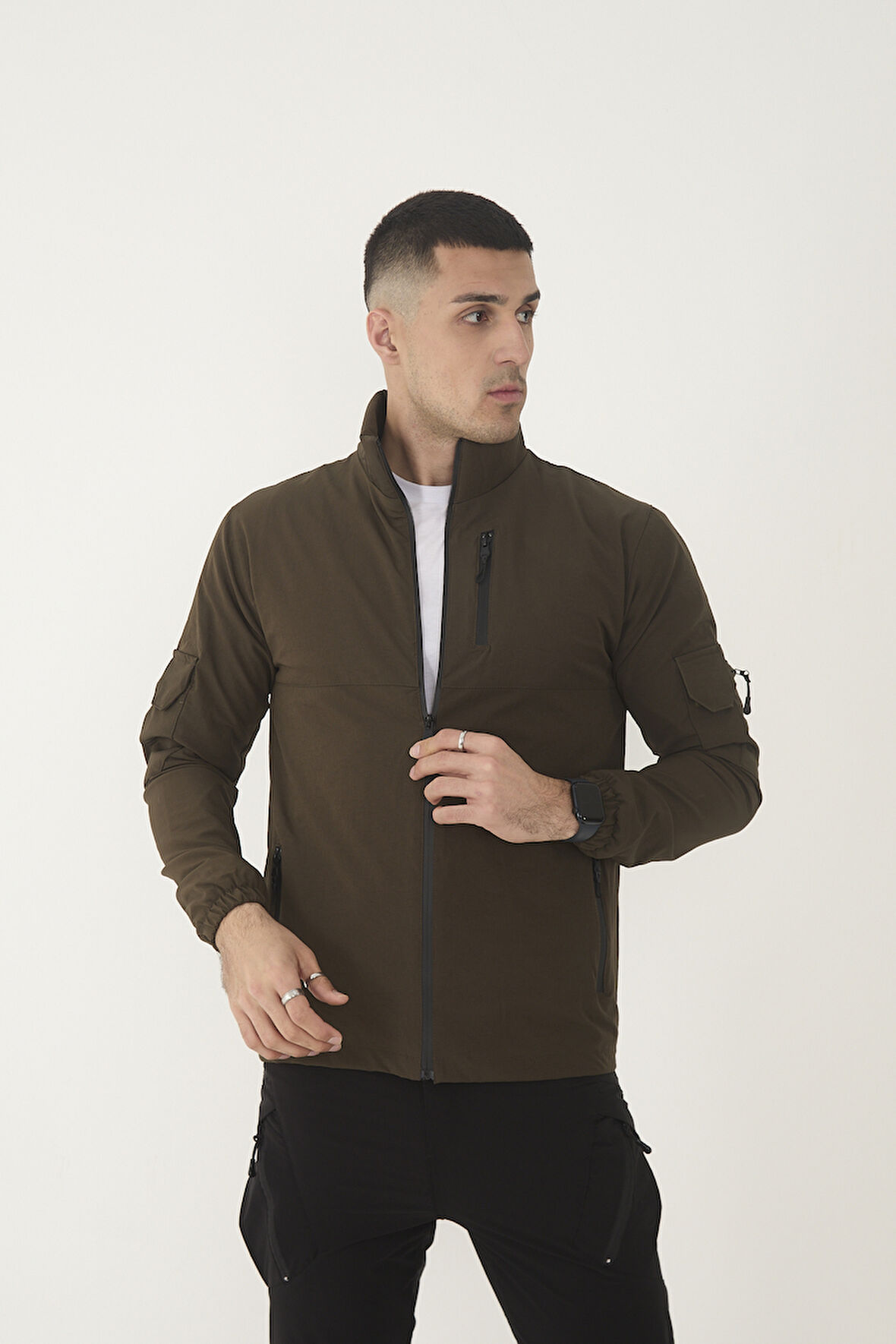 Camp490 Outdoor Tactical Çok Cepli Su İticili Erkek Mevsimlik Taktik Likralı Mont