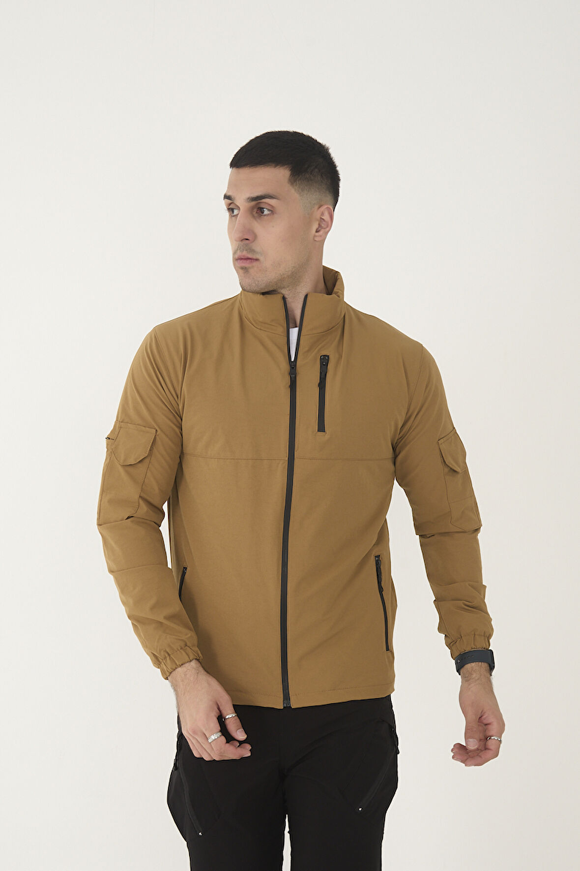 Camp490 Outdoor Tactical Çok Cepli Su İticili Erkek Mevsimlik Taktik Likralı Mont