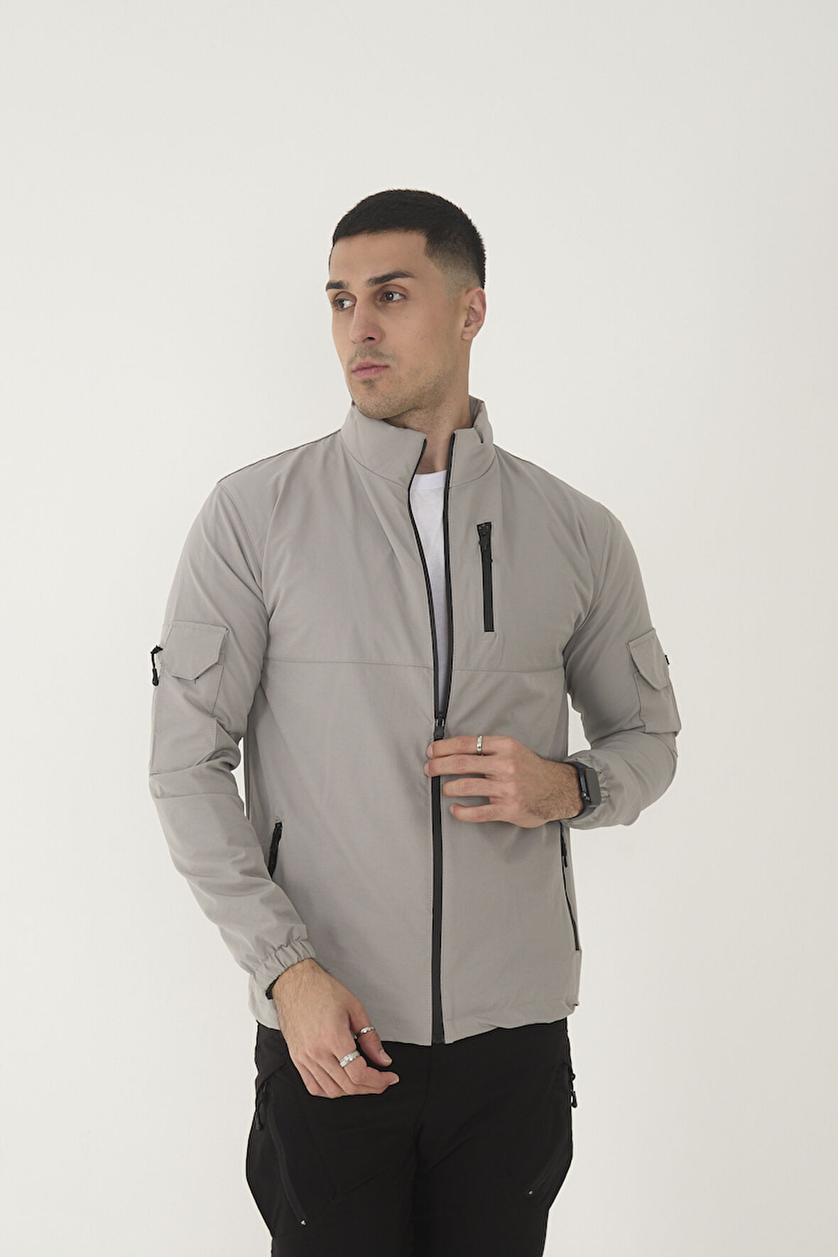 Camp490 Outdoor Tactical Çok Cepli Su İticili Erkek Mevsimlik Taktik Likralı Mont