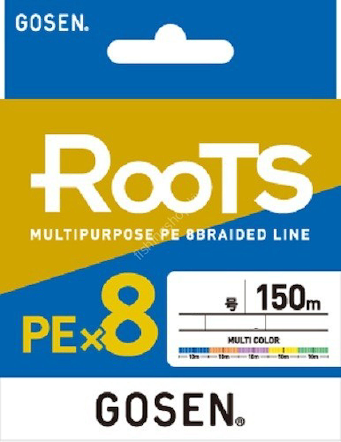 Gosen X8 Roots PE 8 Örgü Spin İp Misina 150mt Multi Color 0.8 PE
