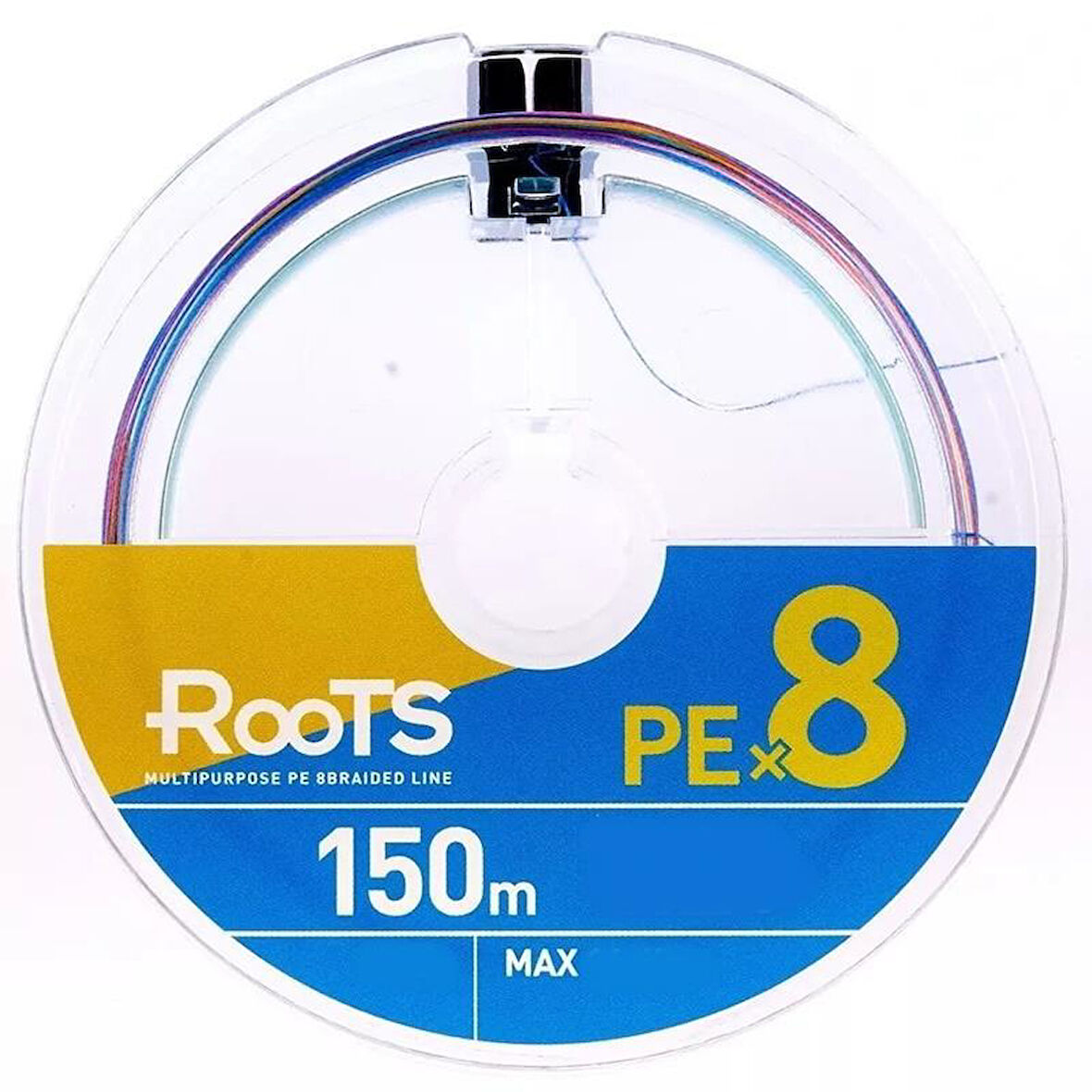 Gosen X8 Roots PE 8 Örgü Spin İp Misina 150mt Multi Color MultiColor-0,187 mm