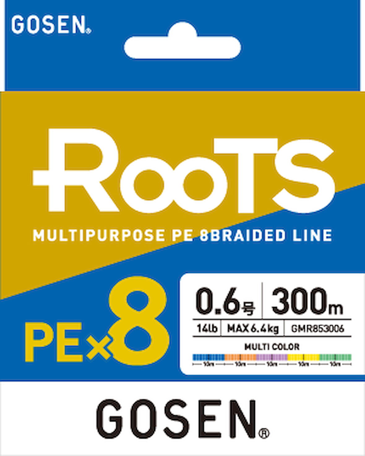 GOSEN  X8  ROOTS  300 MT  MULTI  PE 2.0-0.242 MM