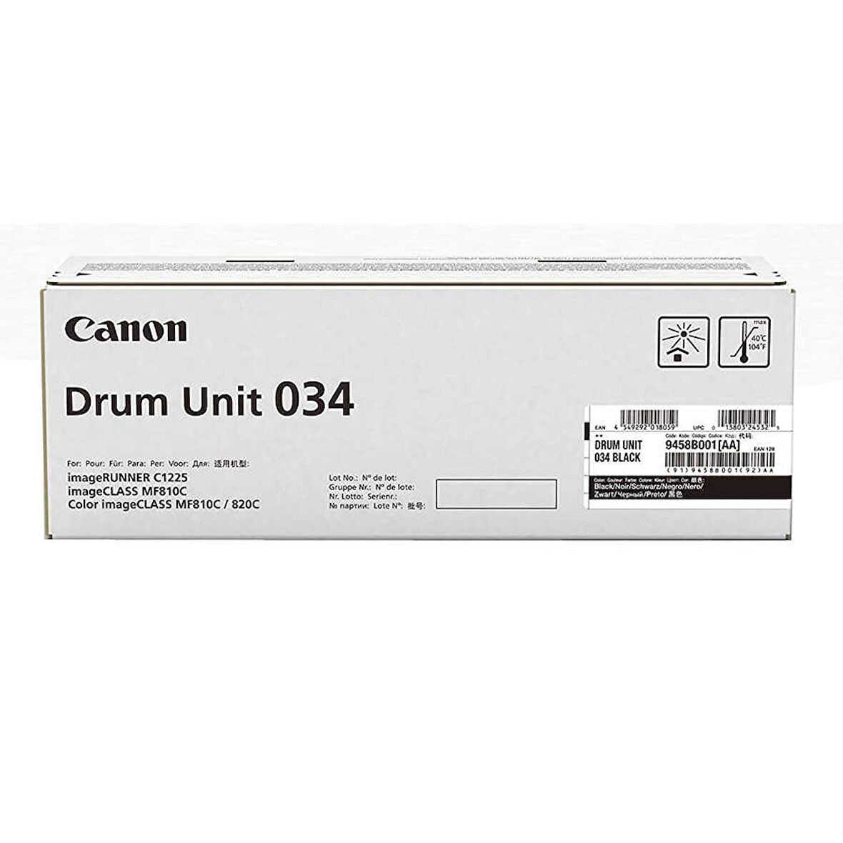 Canon 034-9458B001 Siyah Orijinal Fotokopi Drum Ünitesi