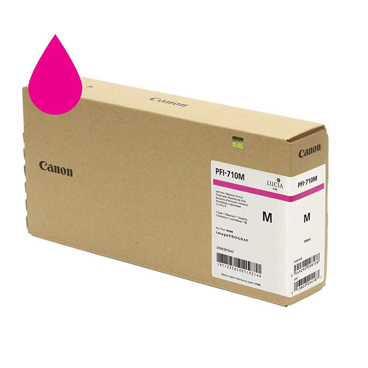 PlotterSarf® Canon PFI-710 M (Magenta) Kırmızı Plotter Orijinal Mürekkep Kartuş 700 ml. (2356C001)