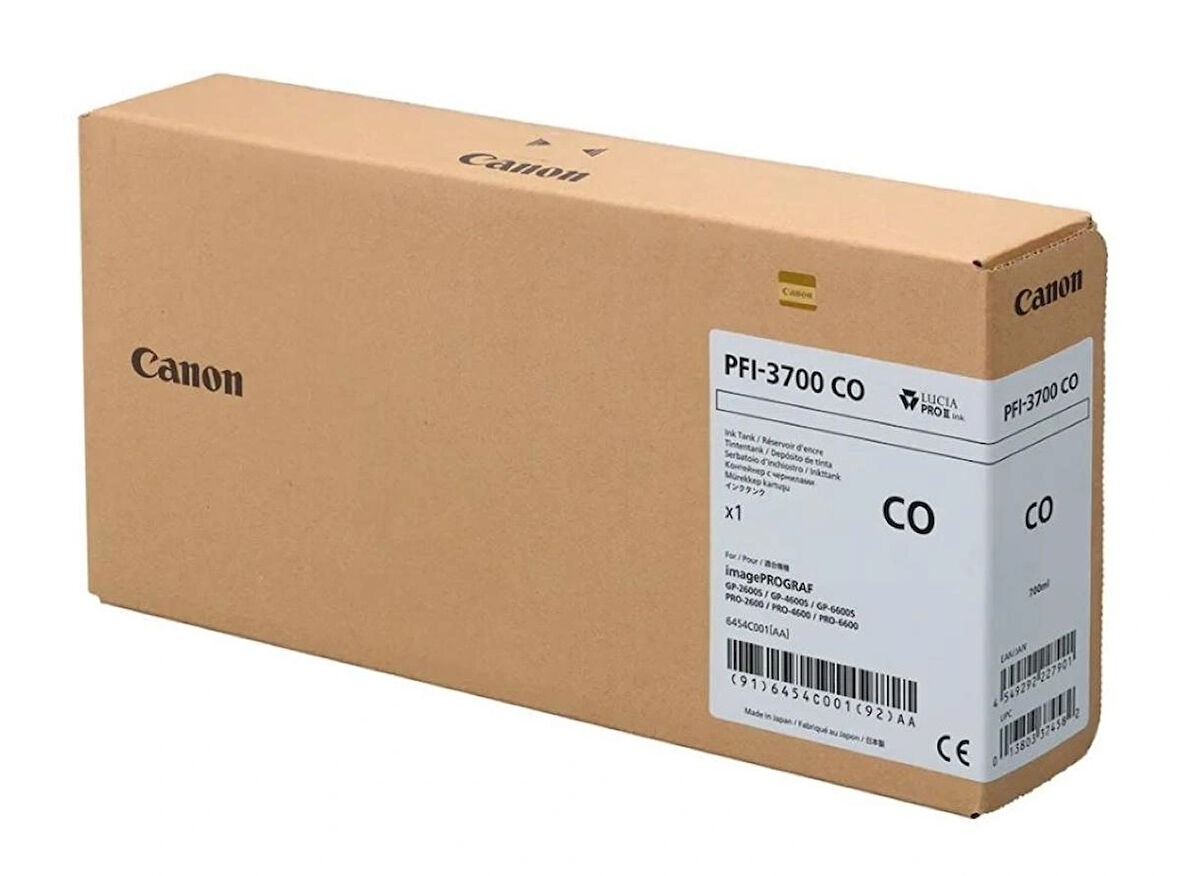 Canon PFI-3700 CO(Chroma Optimizer) Parlaklık Düzenleyici Orijinal Mürekkep Kartuş 700 ml.(6454C001)
