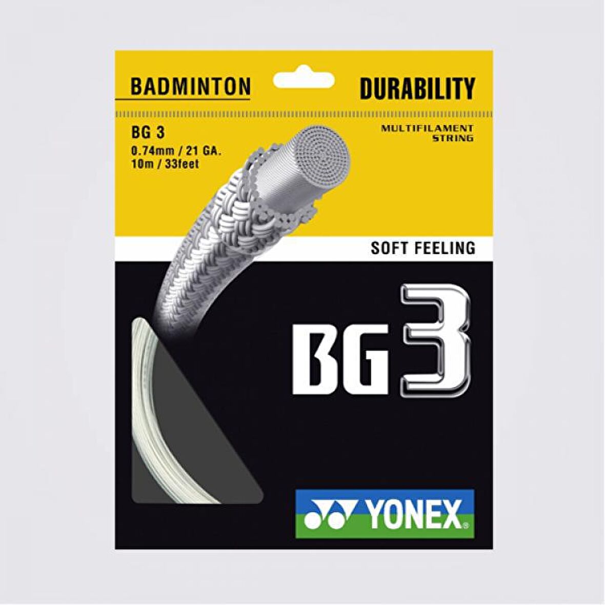 YONEX BG 3 BADMİNTON KORDAJI BEYAZ (10m)