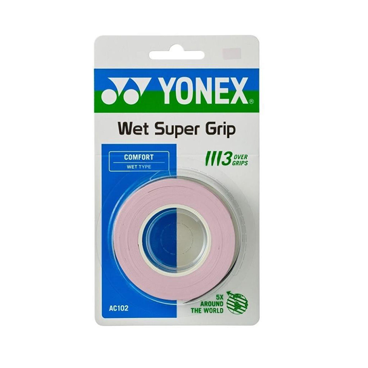 Yonex Ac 102-3 (3'lü) Wet Super Grap Pudra Pembe