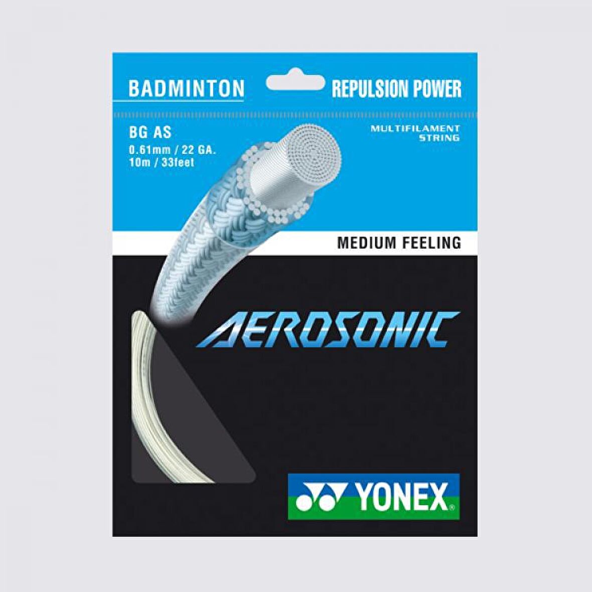 YONEX BG AEROSONIC BADMİNTON KORDAJI BEYAZ (10m)