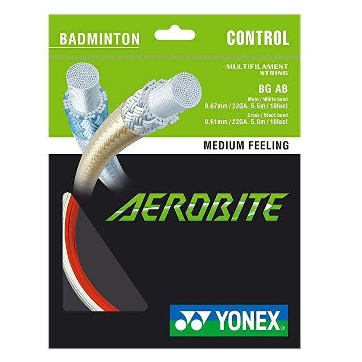 YONEX AEROBITE BADMINTON KORDAJI (10m) ÇİFT RENK