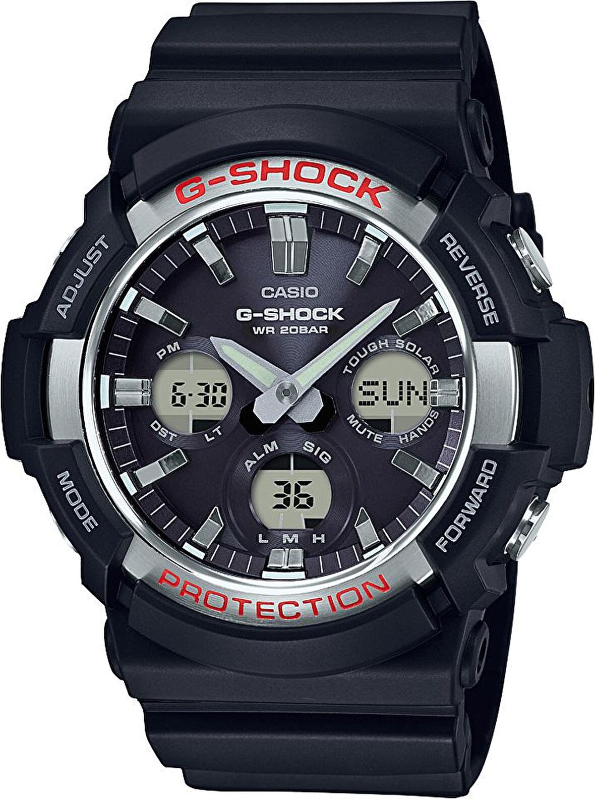 Casio G-Shock GAS-100-1ADR Solar Erkek Kol Saati