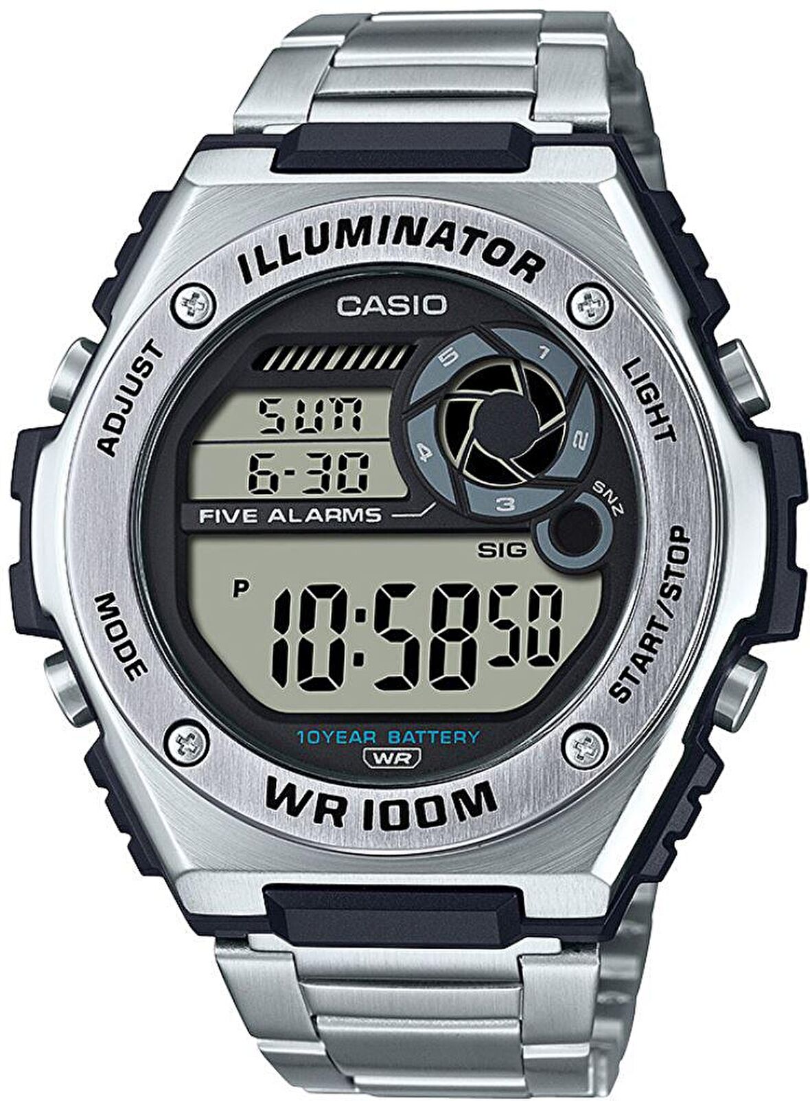 Casio MWD-100HD-1AVDF Çelik Kordon Erkek Kol Saati