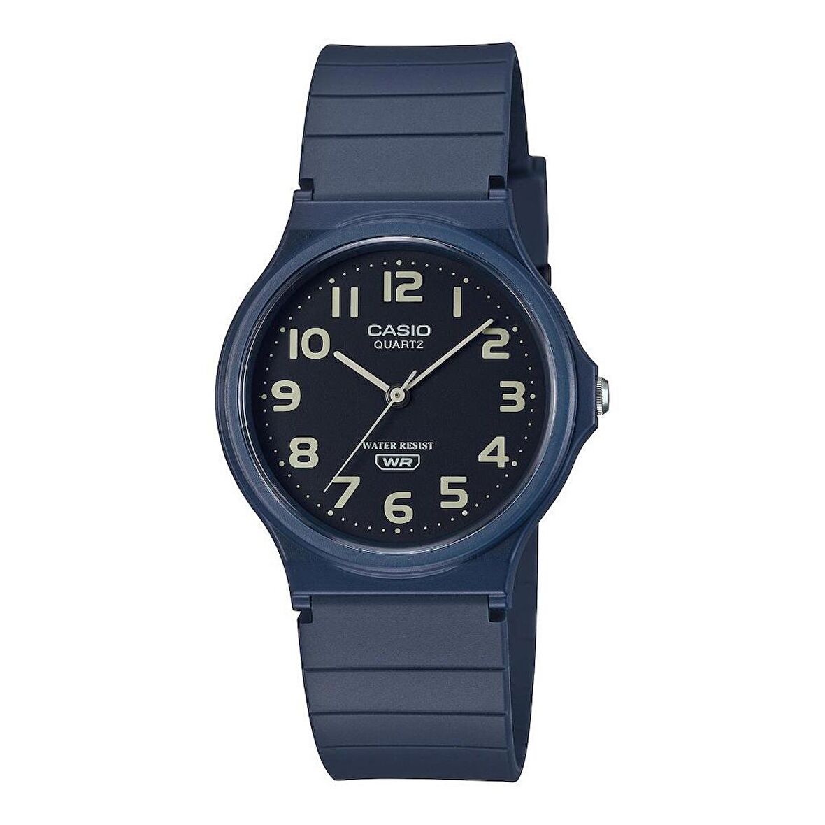 CASIO MQ-24UC-2BDF LACİVERT SİLİKON KORDON ERKEK KOL SAATİ