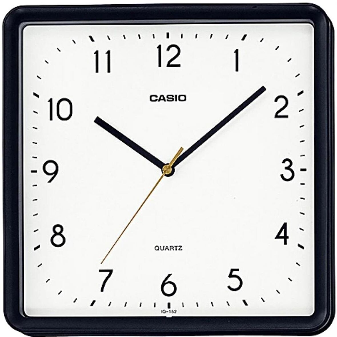 CASIO IQ-152-1DF SİYAH KARE 24,5CM DUVAR SAATİ