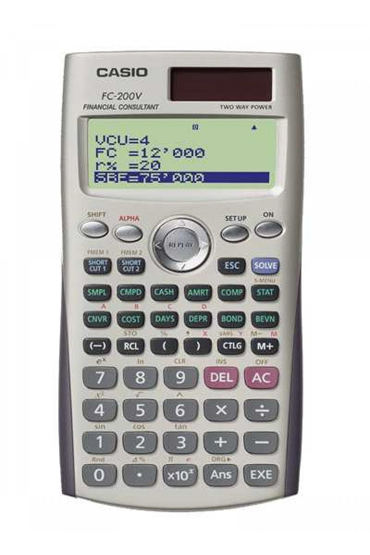 Casio FC-200V Finansal Hesap Makinesi