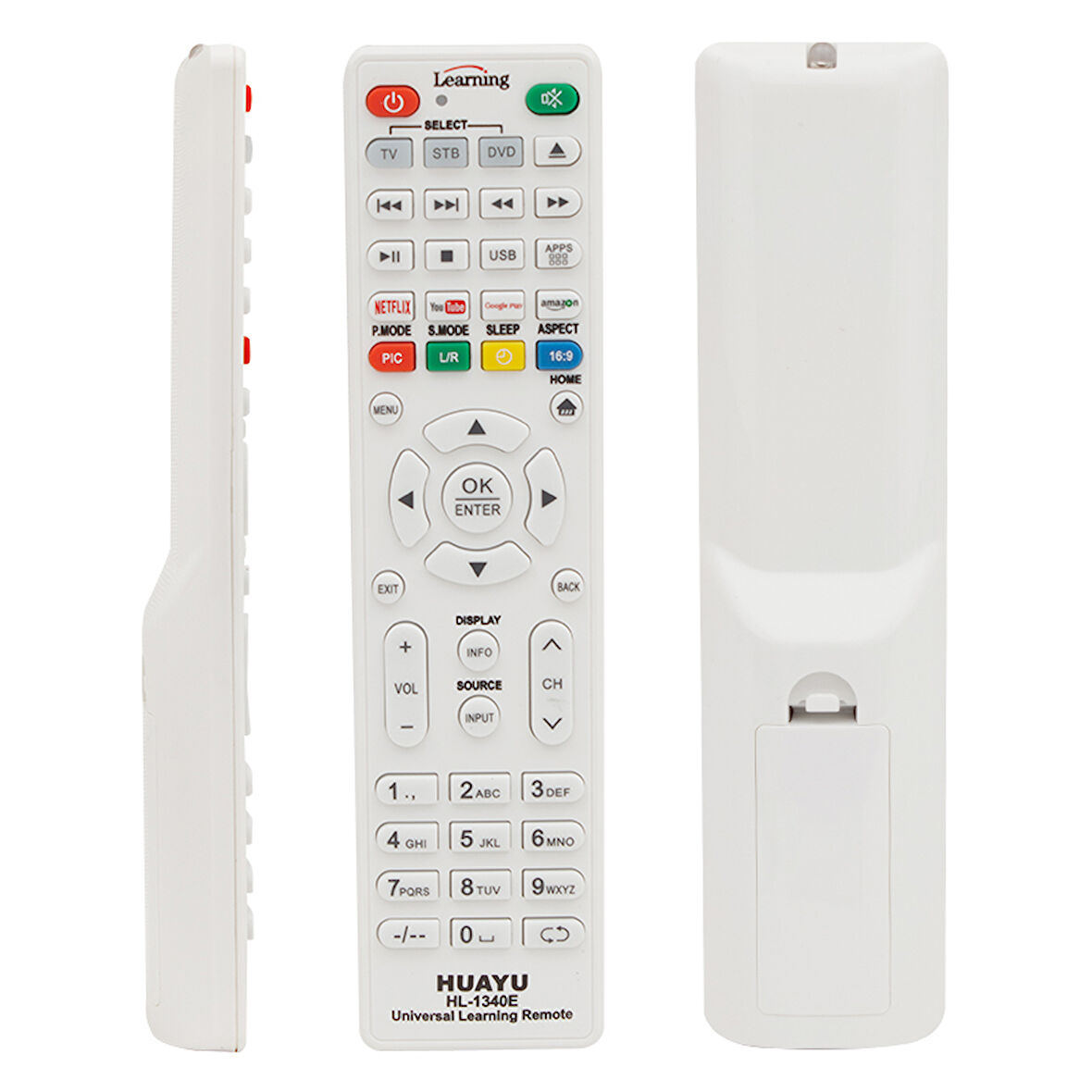 Huayu Kl Hl-1340e Netflıx-youtube-amazon Tuşlu Tv/lcd/uydu/dvd Öğrenebilen Blisterli Akıllı Kumanda (4549)