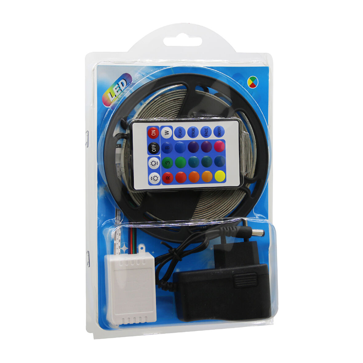 Led Rgb Kumandalı Şerit Led 5mt (4549)