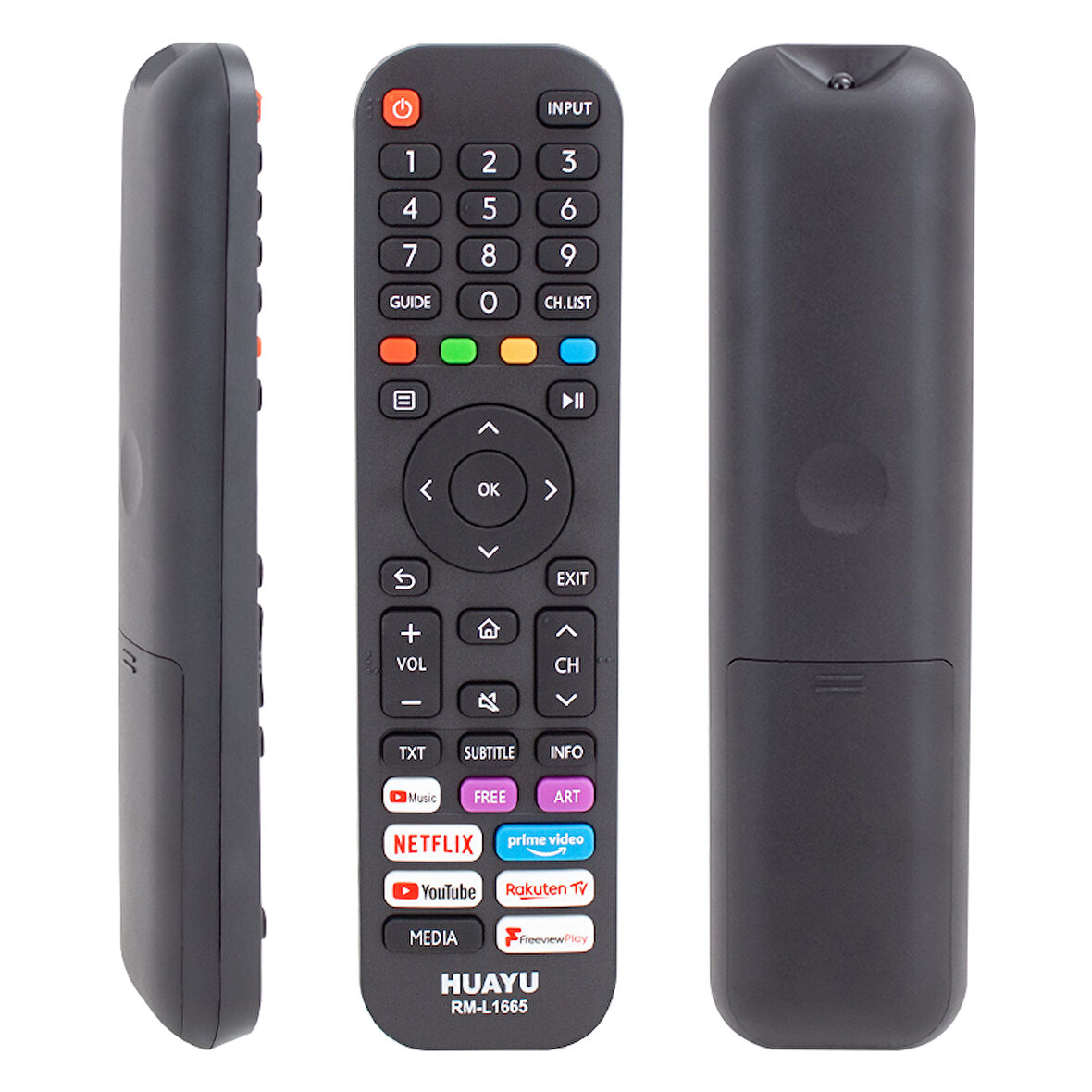 Huayu Kl Rm-l1665 Hısense Netflıx-prıme Vıdeo- Youtube Tuşlu Lcd-led Tv Kumanda (4549)