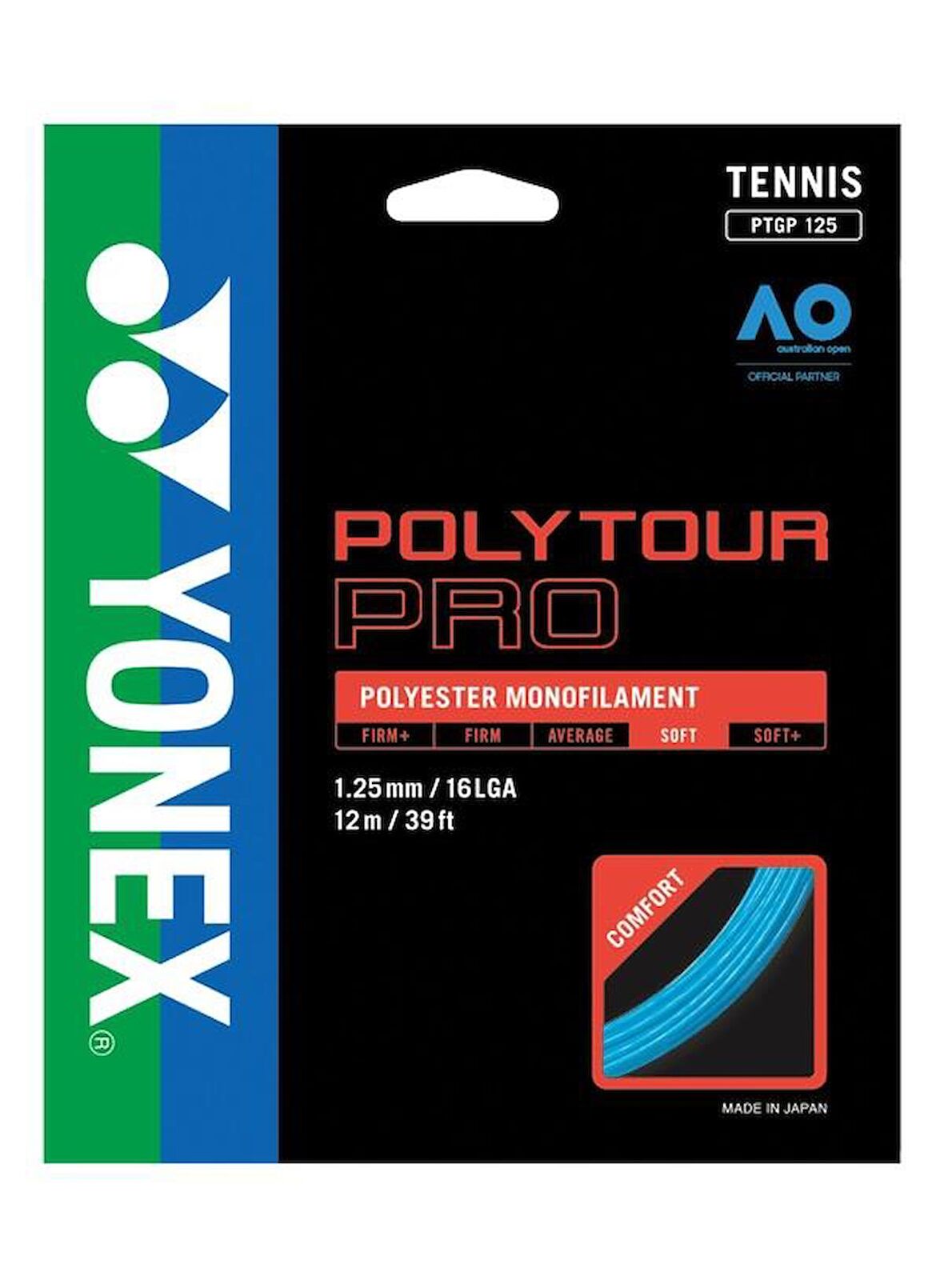 YONEX POLY TOUR PRO 125 (12m) TENİS KORDAJ - MAVİ