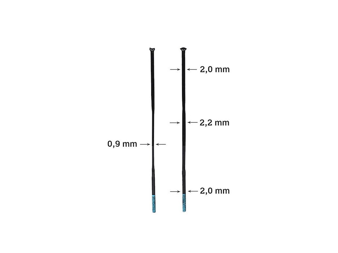 Shimano Dura Ace WH-R9200-C50 Jant Seti için jant teli 258mm 