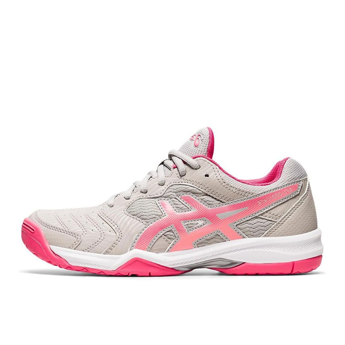Asics Gel-Dedicate 6 Gri/Pembe Kadın Tenis Ayakkabısı