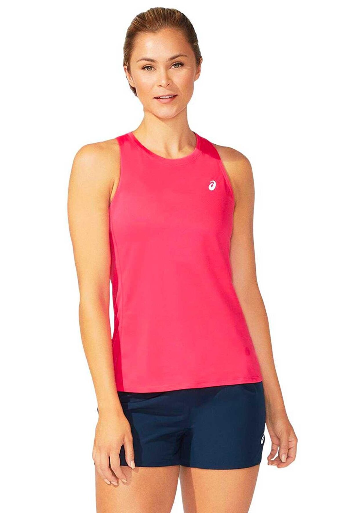 Asics Core Tank Pembe Bayan Tenis Kolsuz Tshirt