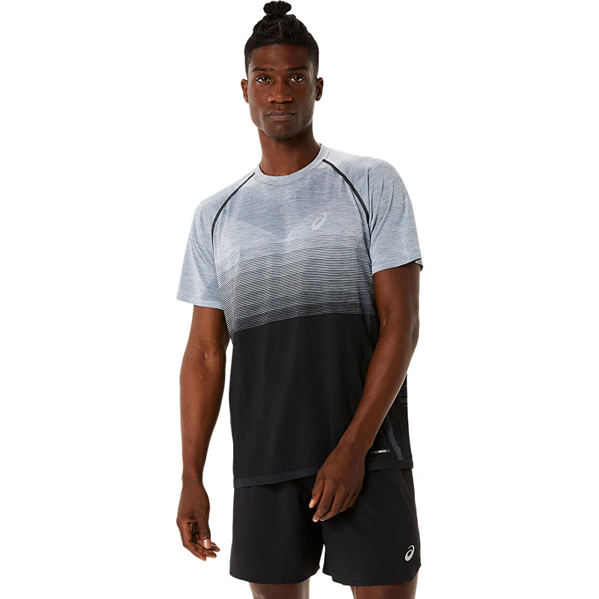 Seamless Erkek Siyah Günlük Stil T-Shirt 2011C398-002