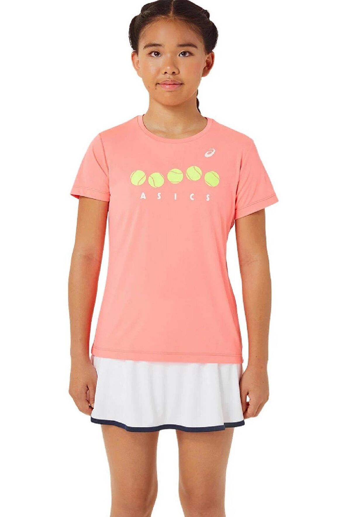 Asics Tennis Graphic Tee Pembe Kız Çocuk Tenis Tişört