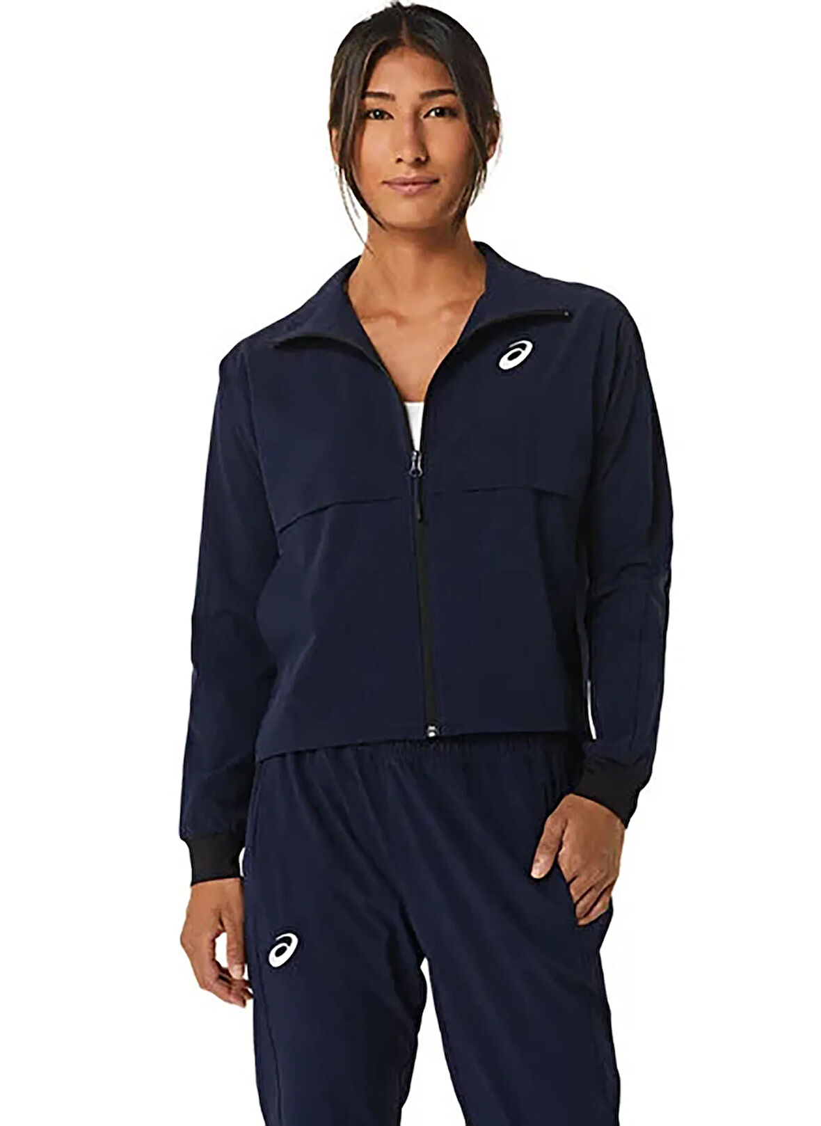 2042A255-400 WOMEN MATCH JACKET Lacivert Kadın Fermuarlı Yaka Normal Kalıp  Ceket