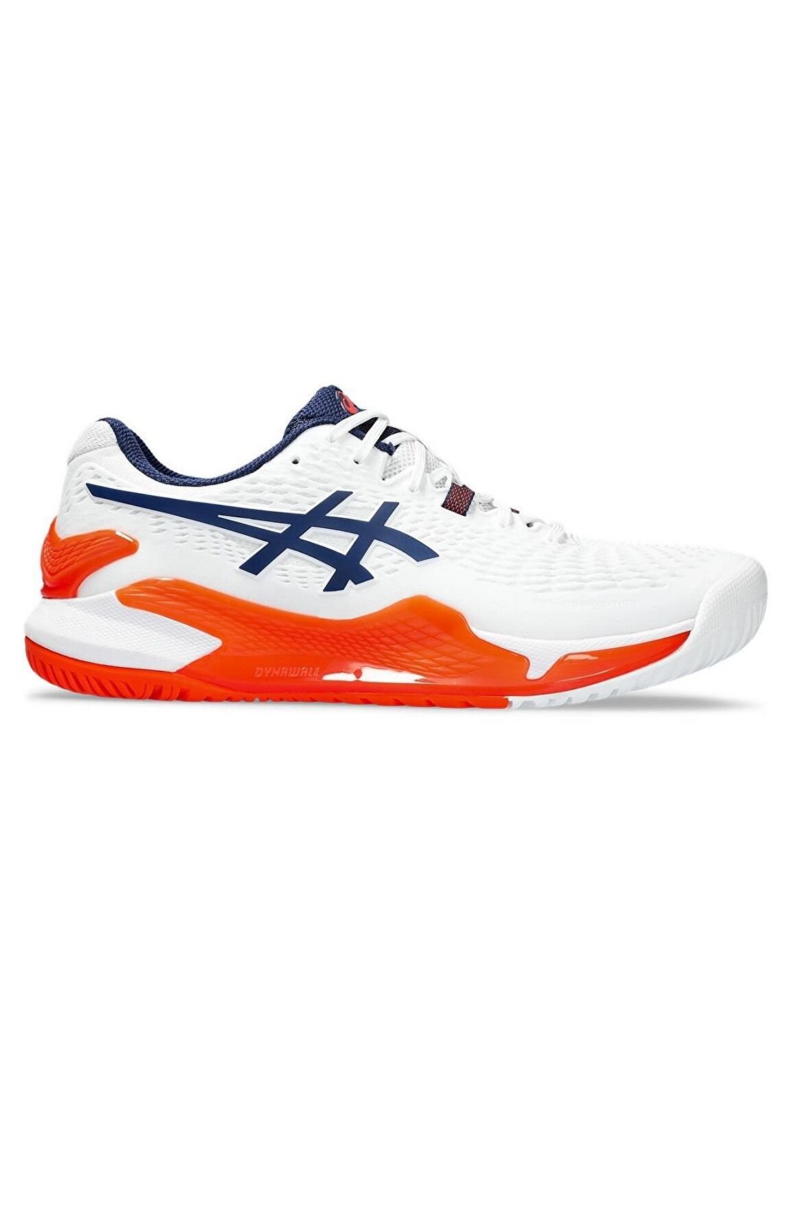 Asics Gel Resolution 9 Beyaz Turuncu Erkek Tenis Ayakkabısı