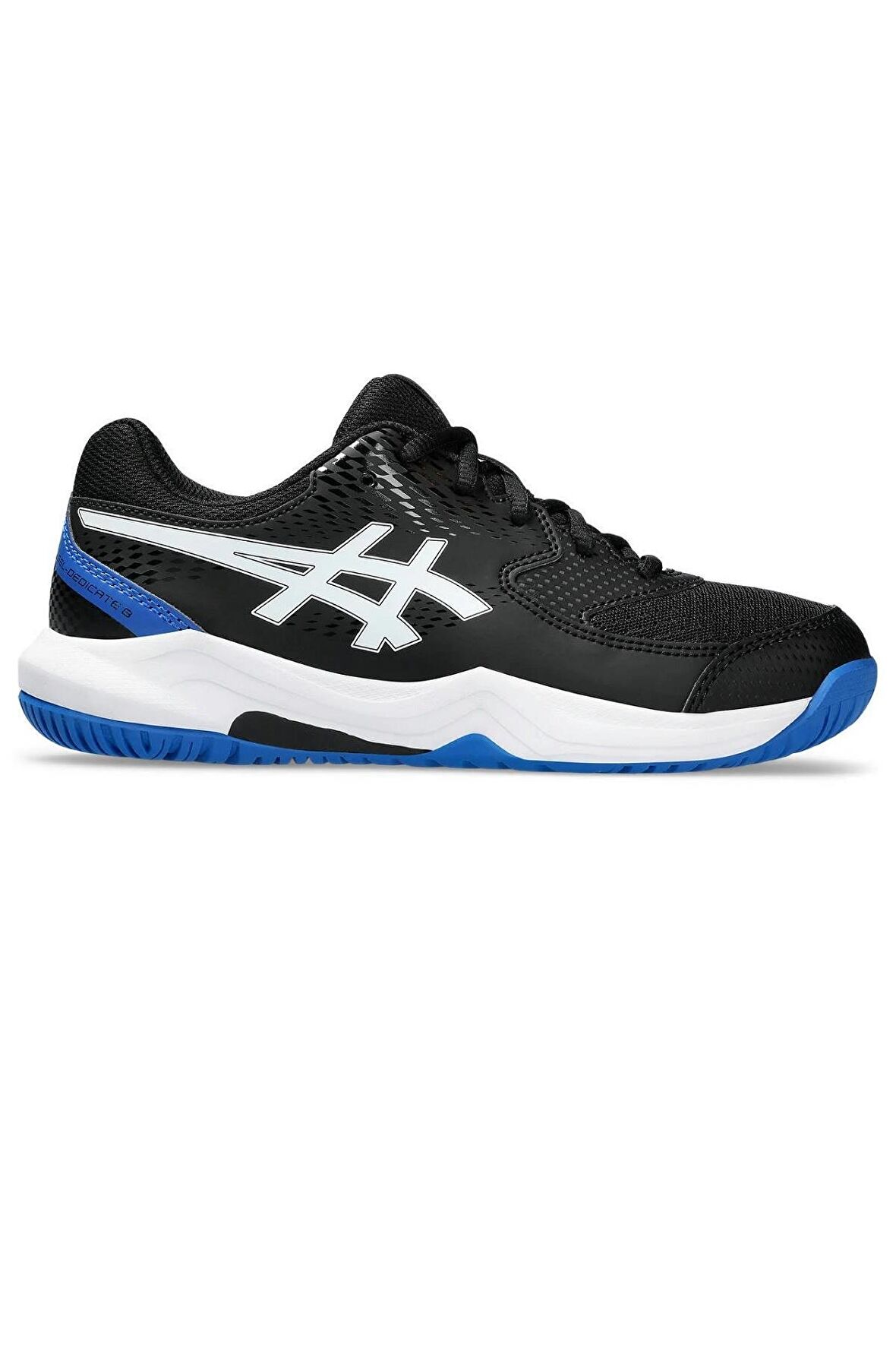 Asics Gel Dedicate 8 GS Siyah Mavi Çocuk Tenis Ayakkabısı