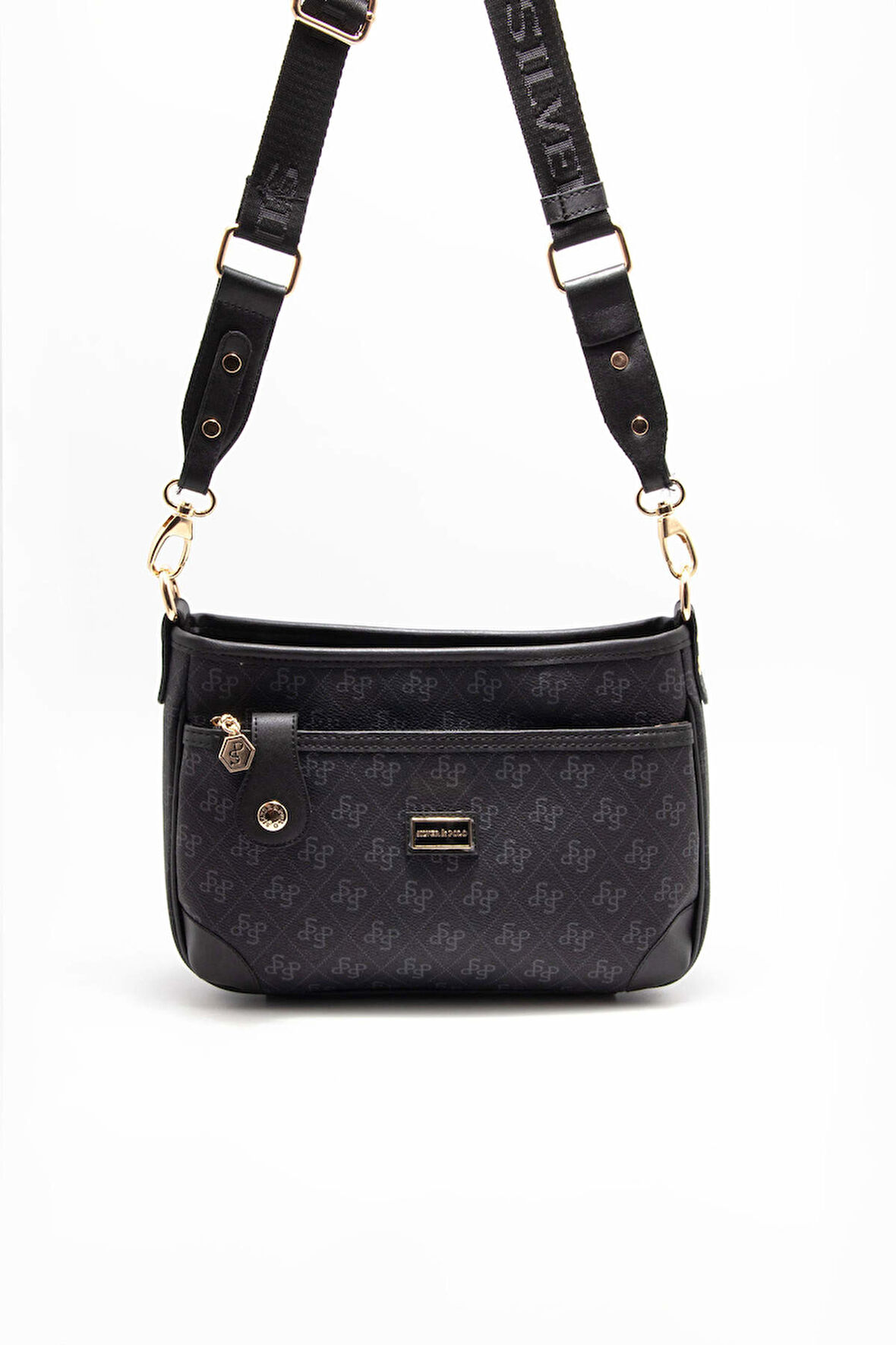 Silver Polo  Kadın Çapraz Çanta 1160-45506 SILVER POLO ÇAPRAZ Kadın ÇANTASI M178 SİYAH-MAT SİYAH