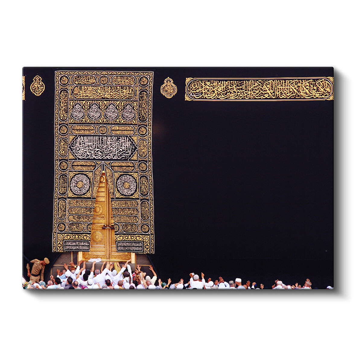 Kabe Kapısı ve Hacılar Kutsal Mekan Kanvas Tablo