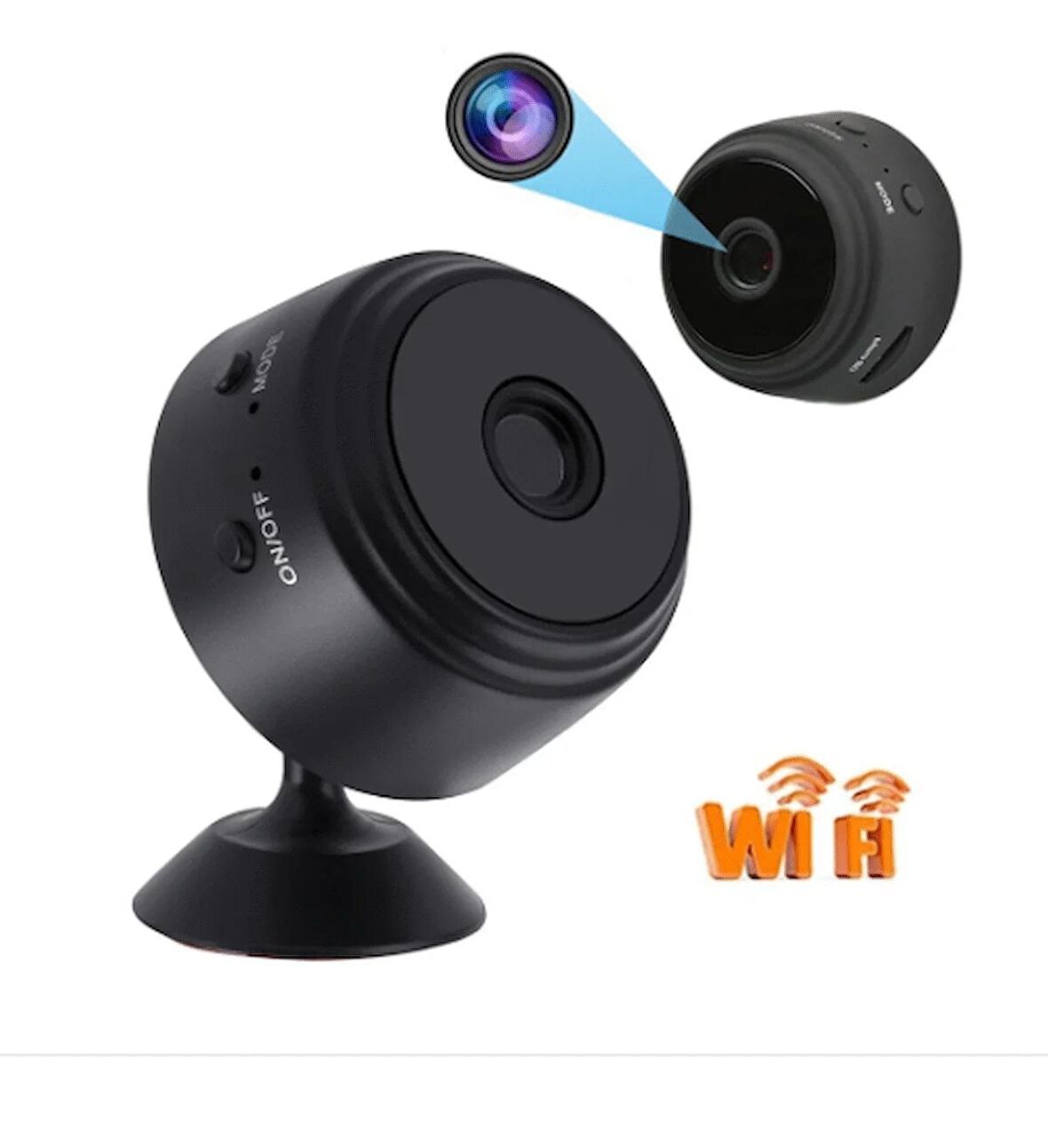 Mini Güvenlik Kamerası, 1080P HD WiFi Kablosuz Ev Güvenlik Kamerası, Gece Görüşü